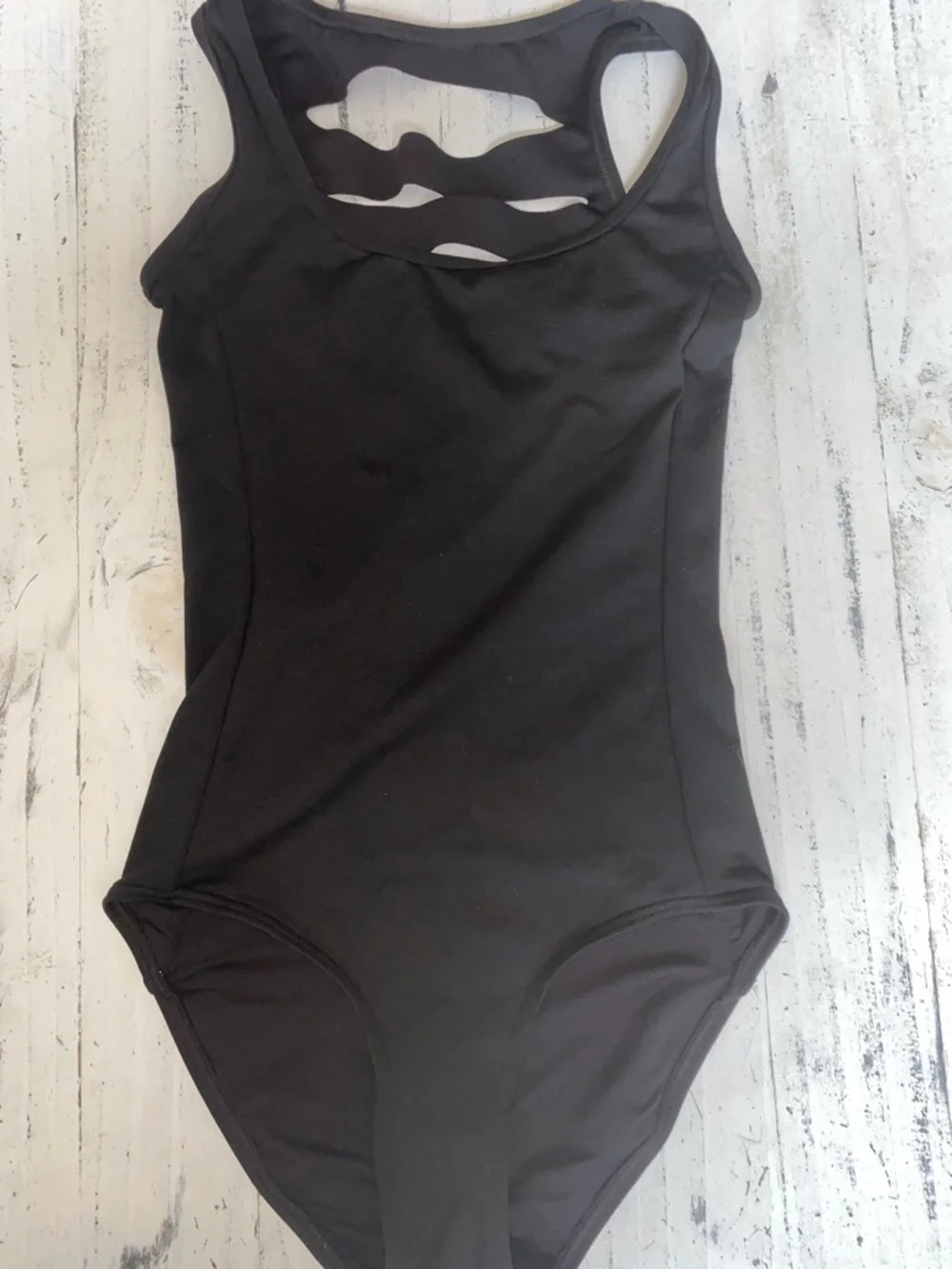 Jo+Jax Black Cutout Back One-Piece Combo leotard - Picture 2 of 4